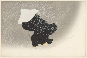 Kamisaka_Sekka_-_Swirling_snow_1909_(woodblock_print)_-_(MeisterDrucke-394058)